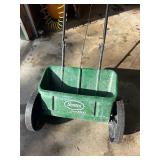 Scotts AccuGreen 1000 lawn fertilizer and seed drop spreader