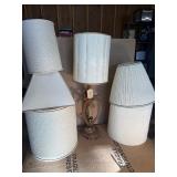 Vintage Table Lamps & Shades – Mid-Century / Classic Decor Lot