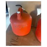 Lot of various gas cans