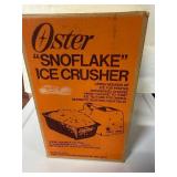Never opened: vintage Oster "Snoflake" Ice Crusher, likely from the 1970s or 1980s BRAND NEW DEAD STOCK