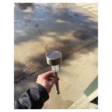 solar pathway lights (6 silver) (4black) lightly used. like new.