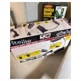 Garage org kit:Can Crusher, utility hooks,task light and Dyno Tapwriter