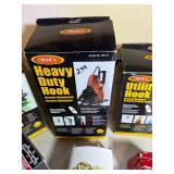 Garage org kit:Can Crusher, utility hooks,task light and Dyno Tapwriter