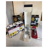 Garage org kit:Can Crusher, utility hooks,task light and Dyno Tapwriter