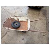 Classic Wheelbarrow with extra wheel and rim.
