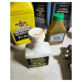 Grease gun and 2 and 4 cycle engine and outboard oils