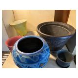 Decorative ceramic and plastic planters