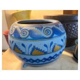 Decorative ceramic and plastic planters