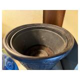 Decorative ceramic and plastic planters