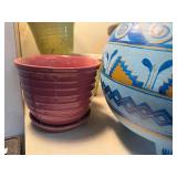 Decorative ceramic and plastic planters