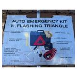 Auto emergency Kit (new in box) and tire chains.