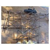 Curtis Jere Style Train Bridge Wall Sculpture – Mid-Century Modern Metal Art