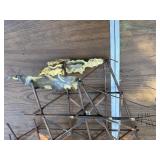 Curtis Jere Style Train Bridge Wall Sculpture – Mid-Century Modern Metal Art