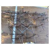 Curtis Jere Style Train Bridge Wall Sculpture – Mid-Century Modern Metal Art