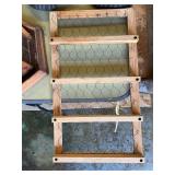 Various wall decorations and bird feeder