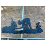 Various wall decorations and bird feeder