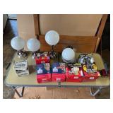 Mixed Lighting Lot – Motion Sensor Floodlights, Detector Kits & Globe Lamps (New + Used)