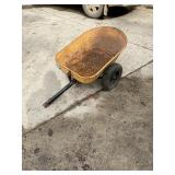 Vintage Wheel barrel with trailer attachment