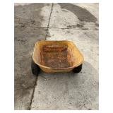 Vintage Wheel barrel with trailer attachment