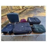 Family vacation luggage lot. See pictures