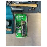 Large Mixed Tool Lot – Hand Tools, Socket Set, Staple Gun, Drain Auger & More