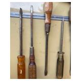 Lot of Large screw drivers.