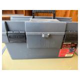 Tool box including stapler and Black and Decker Jig Saw