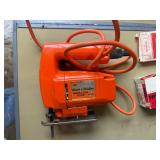 Tool box including stapler and Black and Decker Jig Saw