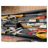 Popular Mechanics tool box and contents.