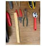 Popular Mechanics tool box and contents.