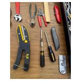 Popular Mechanics tool box and contents.