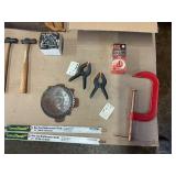 Large Mixed Tool Lot – Saws, Hammers, Clamps, Hardware, Blades & More