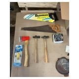 Large Mixed Tool Lot – Saws, Hammers, Clamps, Hardware, Blades & More