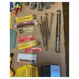 Large Mixed Tool Lot – Saws, Clamps, Drill Bits, Augers, Lanterns & More