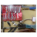 Box of various tools.