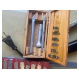 Box of various tools.