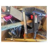 Box of various tools.