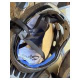 vintage Lowell handheld bug sprayer, bike helmets and more