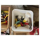 Huge Mixed Tool & Hardware Lot – Hand Tools, Fasteners, Buckets, Stapler & More – Shop Lot
