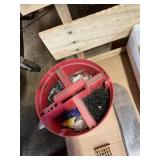 Huge Mixed Tool & Hardware Lot – Hand Tools, Fasteners, Buckets, Stapler & More – Shop Lot