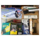 Variety Box - steamer, display lights, hair cut kit and more.