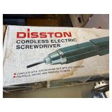 Box of various tools, grinding wheel, c clamps and more