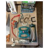 Large Mixed Yard & Shop Lot – Sprinklers, Paddles, Saws, Tools, Hardware & More