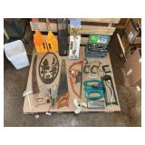 Large Mixed Yard & Shop Lot – Sprinklers, Paddles, Saws, Tools, Hardware & More