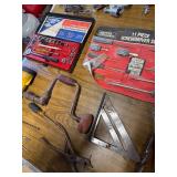 Box of cycle parts, lights , and various tools ⚒️