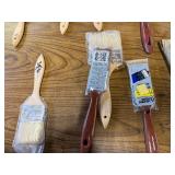 Box of paint brushes,turbo washer , gloves