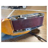 vintage Black & Decker Deluxe Belt Sander powers up