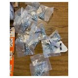 Box of hardware and tools new in box/bag