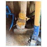 Huge lot of yard tools, rakes, garden claws edges