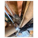 Huge lot of yard tools, rakes, garden claws edges